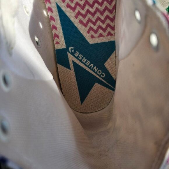 Converse Women's Chuck Taylor All Star High 'Zigzag' sneakers size 9.5 - Picture 7 of 7
